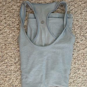 Cool racer back lululemon tank top - blue size 8